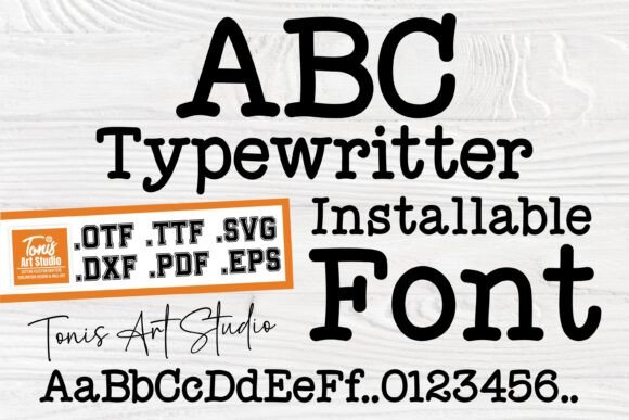 Ab Typewriter: Retro Fonts for Script Amp