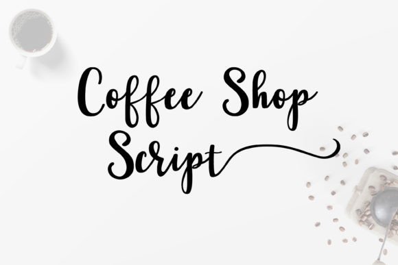 Coffee Shop Script: A Bold Font from Script Amp