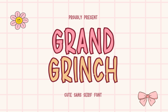 Grand Grinch: A Stiff Sans Serif Font for Bold Designs