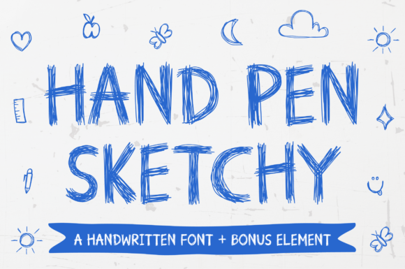 Hand Pen Sketchy: A Playful Display Font for Brands