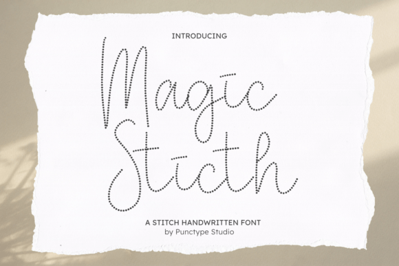 Magic Stitch: A Cute Display Font for Craft Fonts