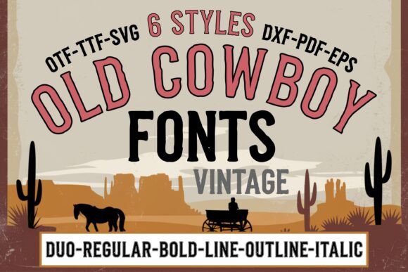 Old Cowboy Bundle: Bold Display Fonts for Western Brands