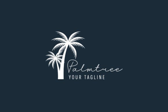 Palm Tree Logo Vector Icon Illustration for Graphics and Logos
