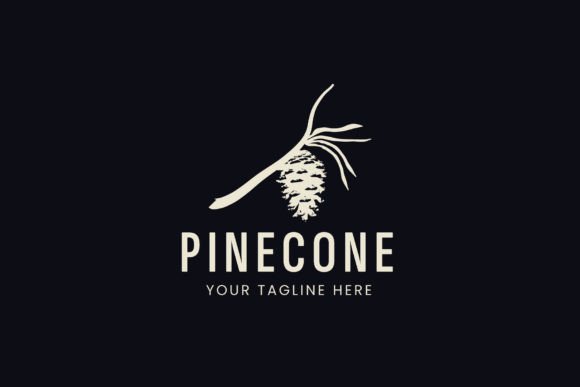 Pinecone Logo Vector Icon Illustration for Graphics and Logos