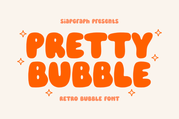 Pretty Bubble: Fun Display Fonts for Retro Blog Graphics
