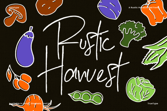 Rustic Harvest Fonts: Script Amp for Local Brands