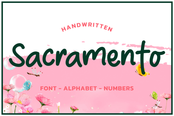 Sacramento State Green Font: Graphics for Crafts