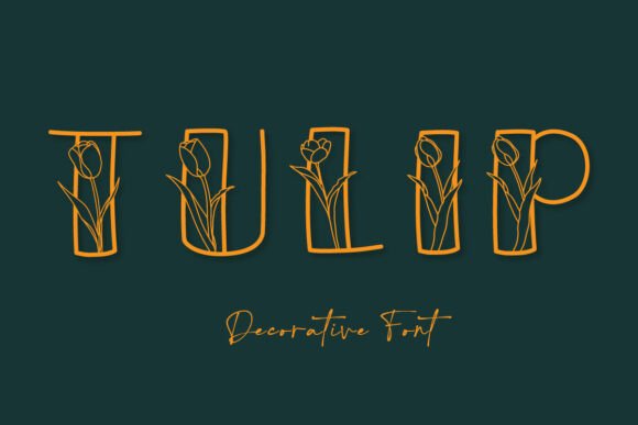 Tulip Floral Alphabet: Fresh Graphics for Crafts