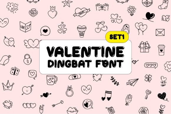 Valentine Doodle 1: A Designer's Take on Love-Themed Fonts