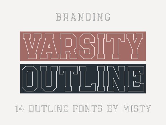 Varsity Outline: Bold Display Fonts for Local Brands