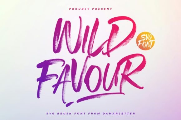 Wild Favour: A Script Amp Font for Bold Digital Fonts